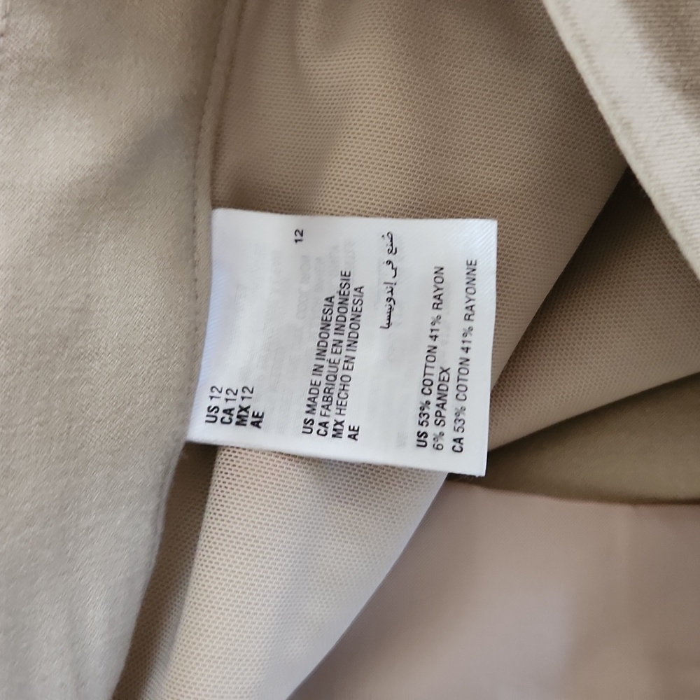 Charter Club Khaki Tan Ankle Pants Size 12 EUC - Picture 5 of 7